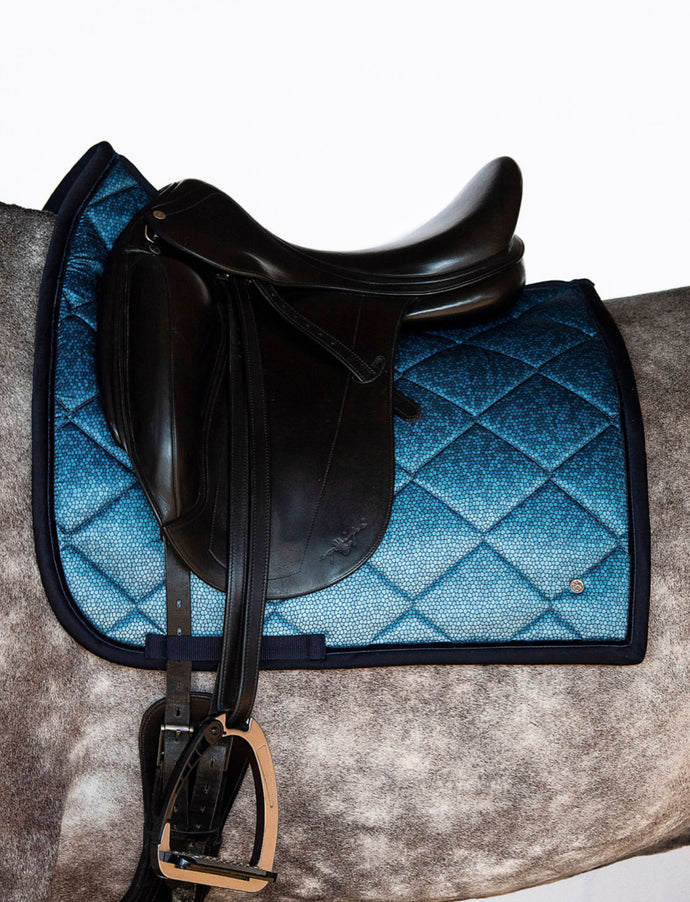 PS of Sweden - Ombre Dressage Saddle Pad - Navy - Sovereign Equestrian